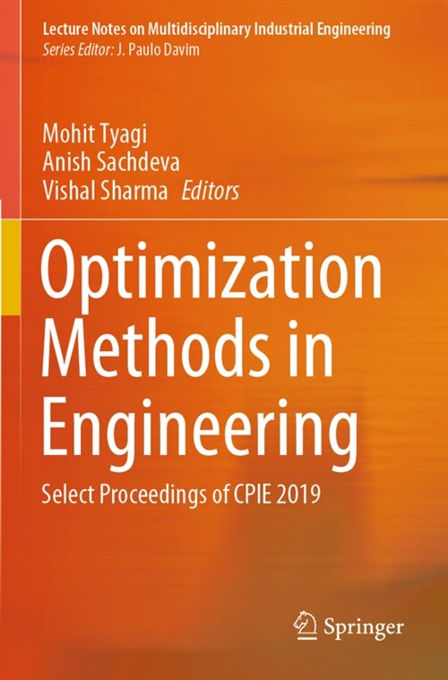 Optimization Methods in Engineering: Select Proceedings of Cpie 2019 (Paperback, 2021)