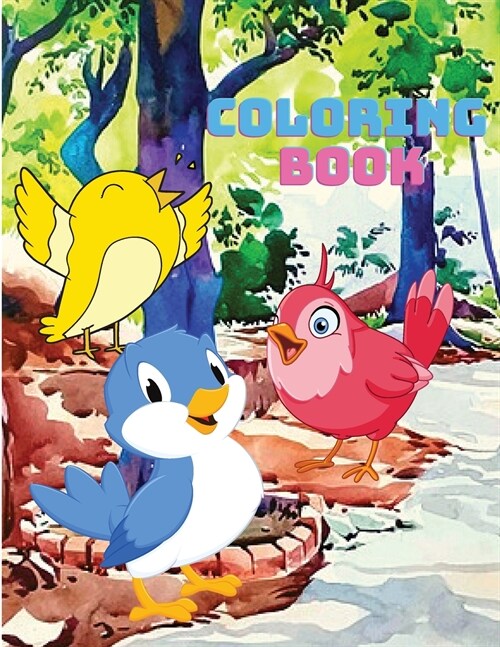 Kids Time: Coloring Book for Kids with Beautiful Birds to Color (Paperback)