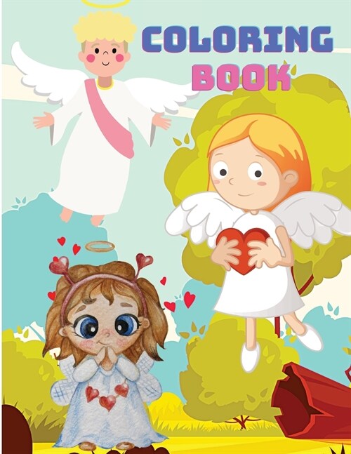 Kids Time: Angel Coloring Book for Kids (Paperback)