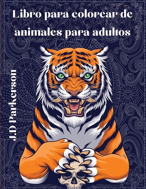 Libro para colorear de animales para adultos: Un Libro ?ico para Adultos Dise?s de Paisley Libro para aliviar el estr? (Paperback)