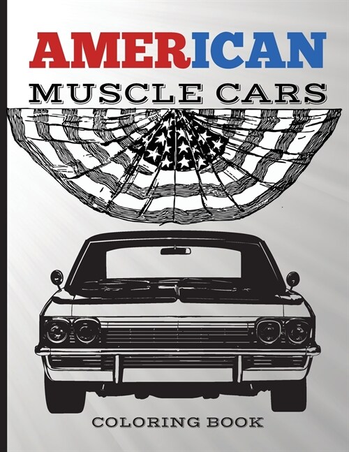 American Muscle Cars Coloring Book (Paperback)
