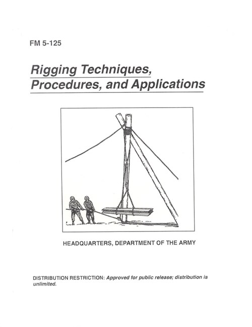 FM 5-125 Rigging Techniques, Procedures, and Applications (Paperback)