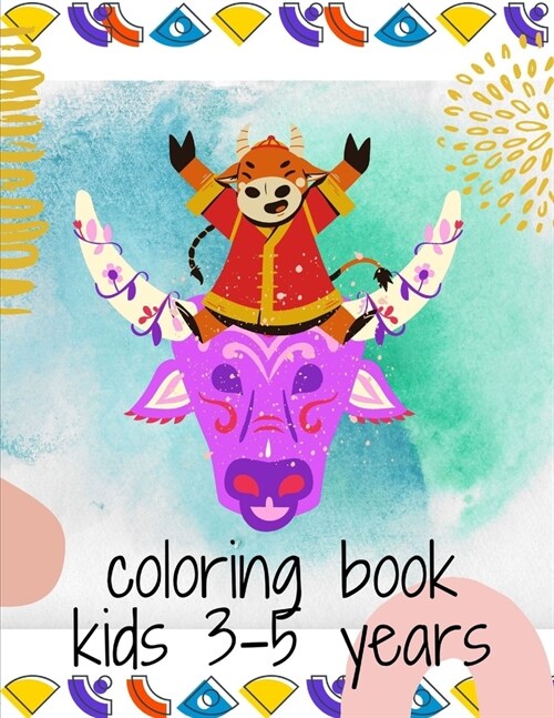 coloring book kids 3-5 years: Taurus (Paperback)