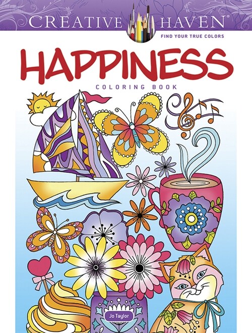 Creative Haven Happiness Coloring Book (Paperback)