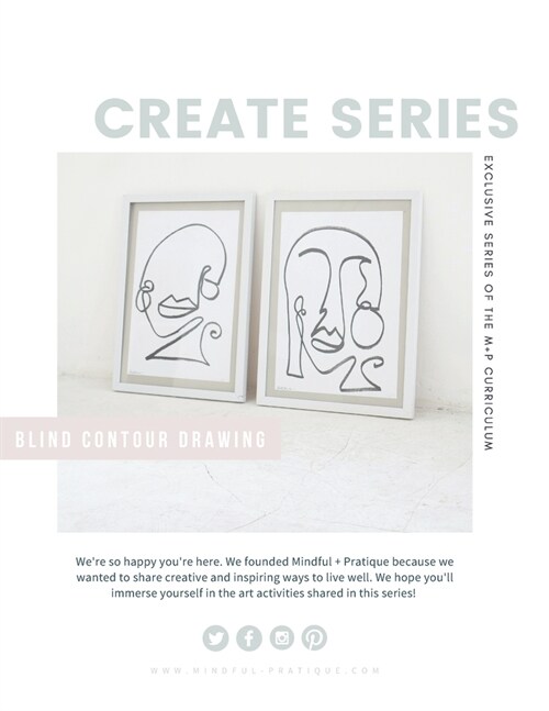 Blind Contour Drawing: Exclusive CREATE Series of the M+P Curriculum (Paperback)