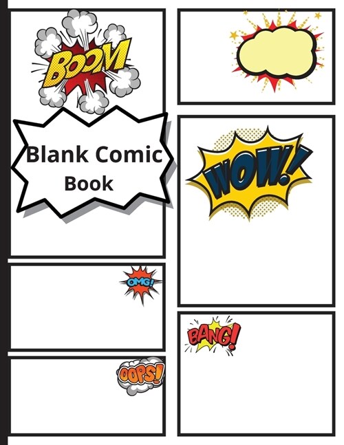 Blank comic book for kids: enjoy creating your comics, Comics & Graphic Novels, Draw Your Own Awesome Comics, A Large Notebook and Sketchbook for (Paperback)