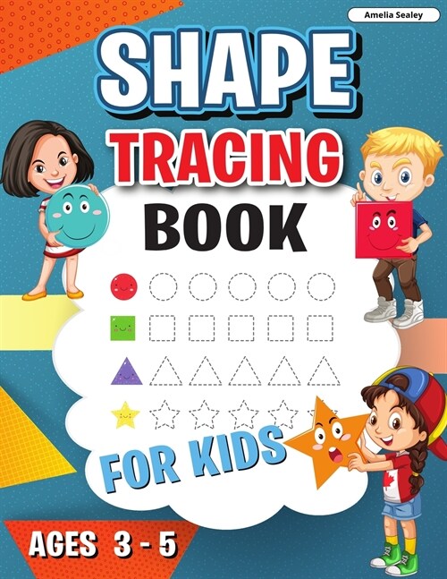 Shape Tracing Book: Shape Tracing Book for Preschoolers, Homeschool Learning Activities for Kids, Preschool Tracing Shapes (Paperback)