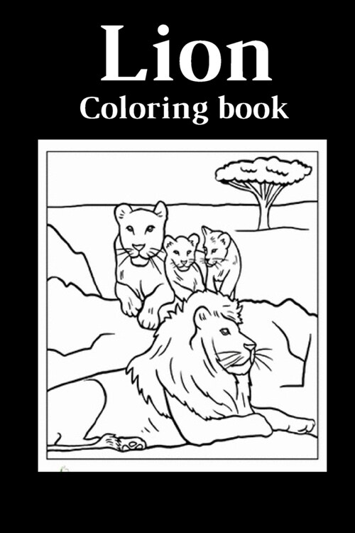 Lion Coloring Book For Adults: : Jungle Animals Coloring fun And Awesome Facts, Stress relieving and More ... (Paperback)