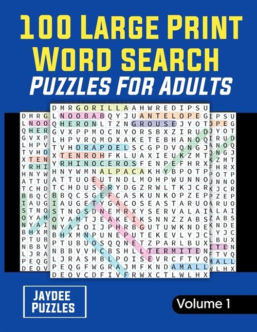 100 Large Print Word Search Puzzles for Adults: Themed Puzzles for Adults, Seniors and all Puzzle fans I 100 Easy, Entertaining, fun Puzzles I Enjoy h (Paperback)