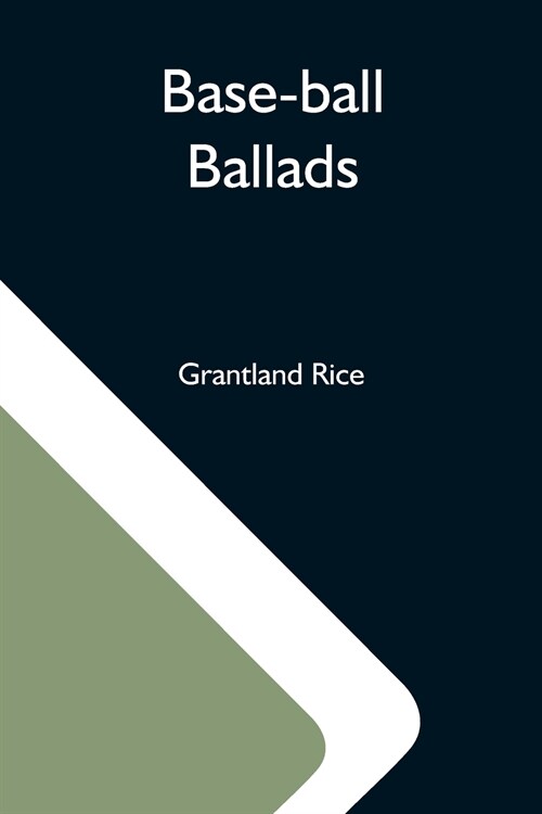 Base-Ball Ballads (Paperback)