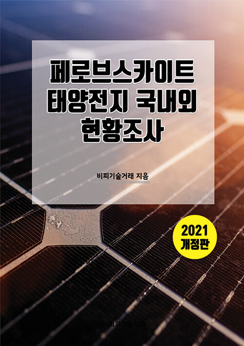 2021 페로브스카이트 태양전지 국내외 현황조사