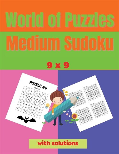 World of Puzzle - Medium Sudoku: 40 Medium Sudoku Puzzles for Kids and Beginners 9x9, With Solutions (Paperback)