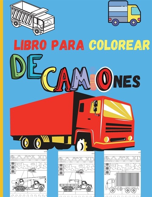 Libro para Colorear de Camiones (Paperback)