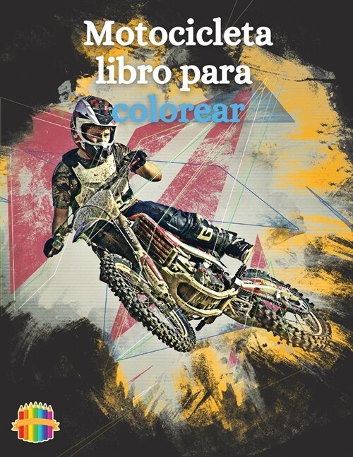 Motocicletas Libro Para Colorear (Paperback)