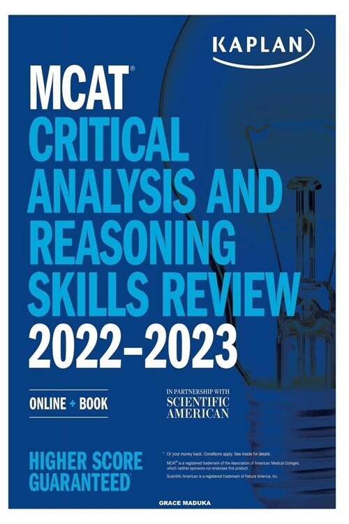 MCAT 2022-2023: Critical Analysis and Reasoning Skills Review (Paperback)