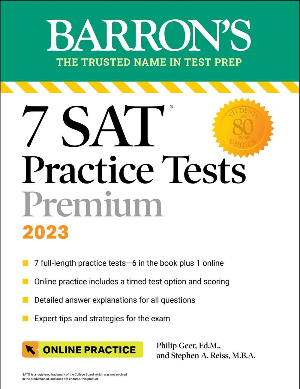 7 SAT Practice Tests 2023 + Online Practice (Paperback, 4)