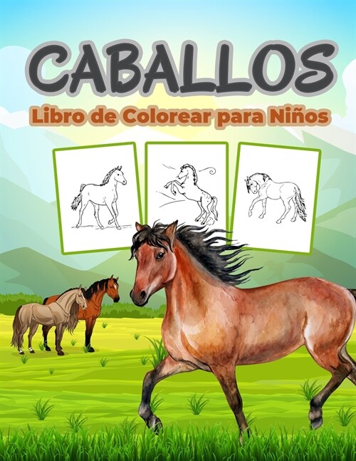 Caballos Libro de Colorear para Niños (Paperback)