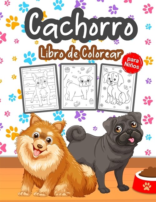 Cachorro Libro de Colorear para Niños (Paperback)