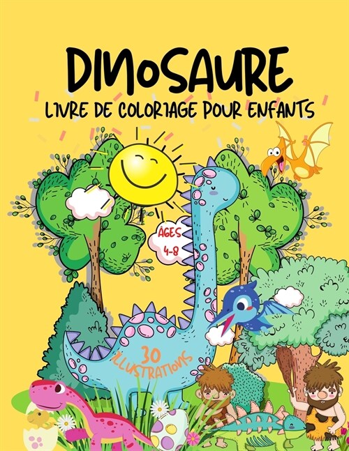 Livre de coloriage de dinosaures pour les enfants (Paperback)