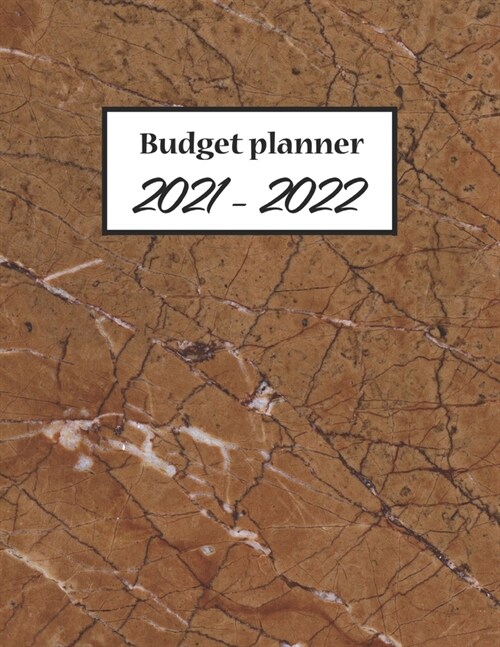 Budget Planner 2021-2022: Monthly Budgeting Journal, Finance Planner Tracking Your Bill, Paycheck For Men, Women With Marble Cover, 8.5 x 11 120 (Paperback)