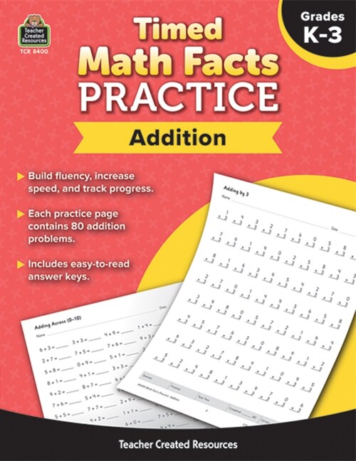Timed Math Facts Practice: Addition (Paperback)