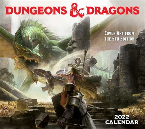 Dungeons & Dragons 2022 Deluxe Wall Calendar with Print: Cover Art from the 5th Edition (Wall)