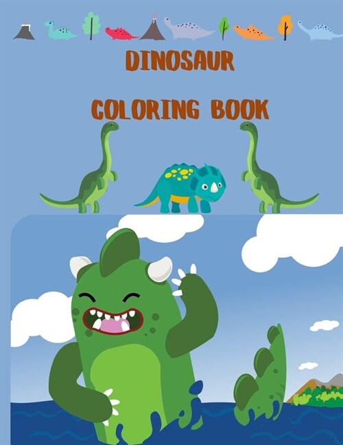 Dinosaur Coloring Book: Great Gift for Boys & Girls, Ages 4-12 (Paperback)