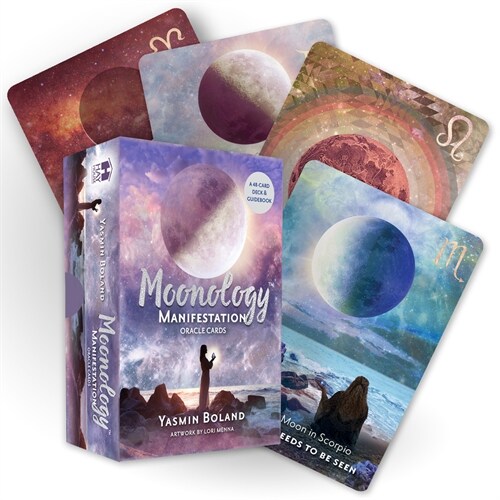 [중고] Moonology™ Manifestation Oracle : A 48-Card Moon Astrology Oracle Deck and Guidebook (Cards)