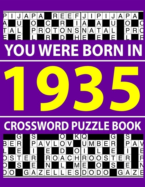 Crossword Puzzle Book 1935: Crossword Puzzle Book for Adults To Enjoy Free Time (Paperback)