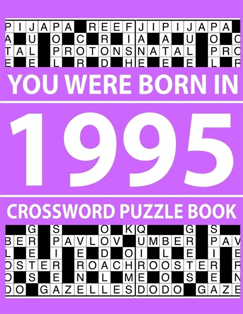 Crossword Puzzle Book 1995: Crossword Puzzle Book for Adults To Enjoy Free Time (Paperback)