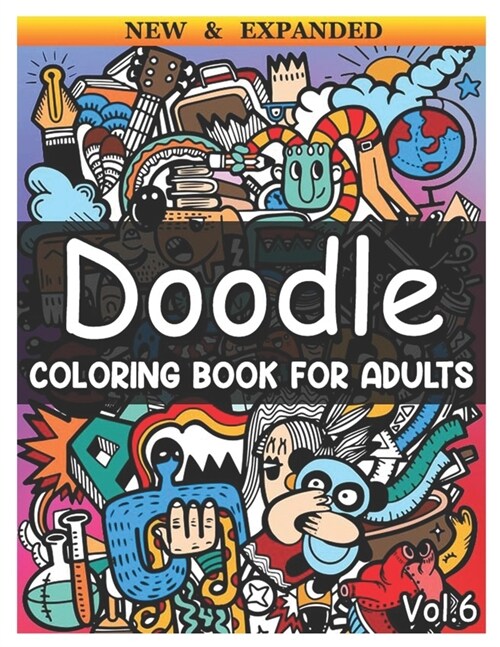 Doodle: Coloring Book for Adults 25 Coloring Pages Wonderful Coloring Books for Grown-Ups, Relaxing, Inspiration (Volume 6) (Paperback)