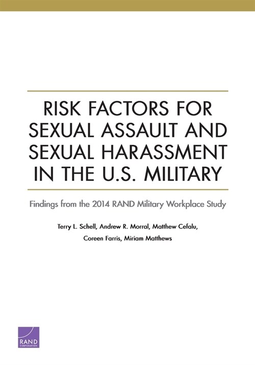 Risk Factors for Sexual Assault and Sexual Harassment in the U.S. Military (Paperback)