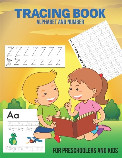 Alphabet and Number Tracing Book for Preschoolers and kids : Trace Numbers and Alphabet Practice Workbook for Preschoolers, Kindergarten,  and kids ag (Paperback)