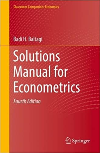 Solutions Manual for Econometrics (Paperback, 4, 2022)