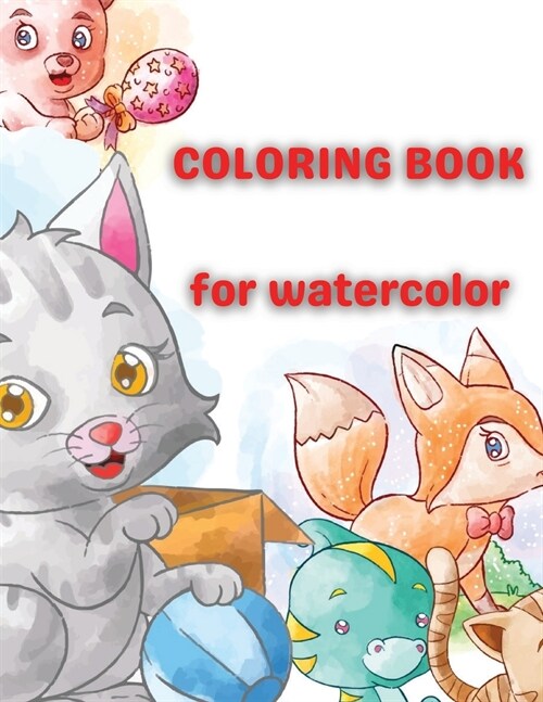 Coloring Book for Watercolor (Paperback)