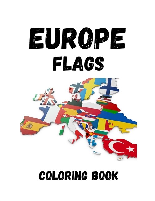 EUROPE FLAGS COLORING BOOK (Paperback)