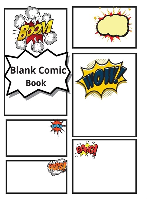 Blank comic book for kids: enjoy creating your comics, Comics & Graphic Novels, Draw Your Own Awesome Comics, A Large Notebook and Sketchbook for (Hardcover)