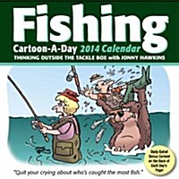 Fishing Cartoon-a-day 2014 Box Calendar (Paperback)