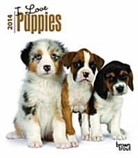 I Love Puppies 2014 Desk Diary (Hardcover)