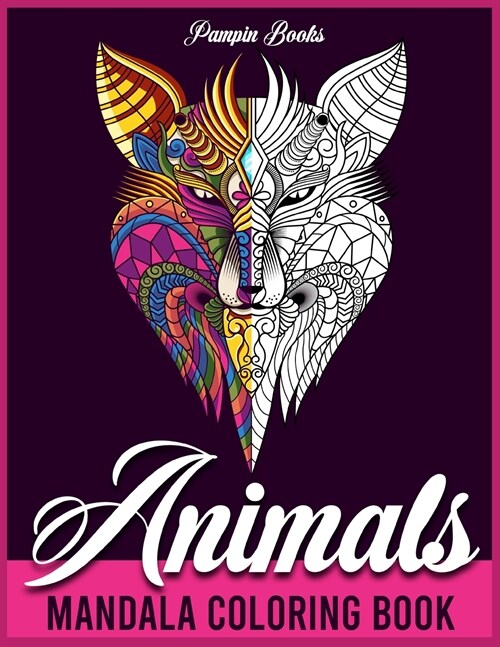 Animals Mandala Coloring book for Adults (Paperback)