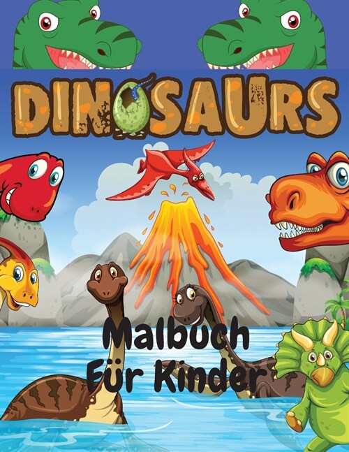 Dinosaurier Färbung Buch für Kinder (Paperback)