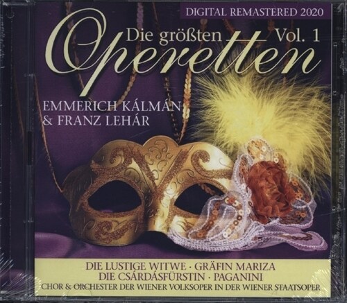 Die großten Operetten Vol. 1, 2 Audio-CD (CD-Audio)