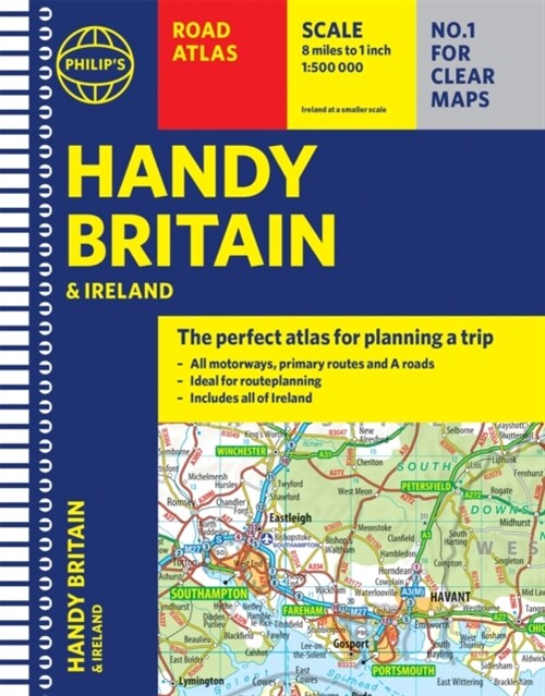 Philips Handy Road Atlas Britain : (Spiral A5) (Spiral Bound)