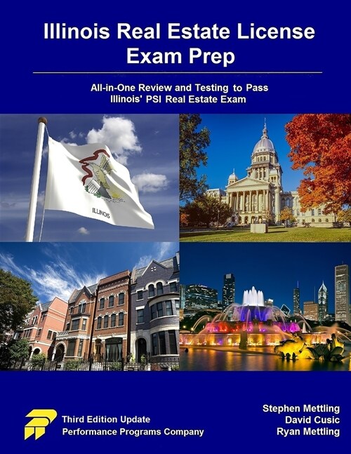 Illinois Real Estate License Exam Prep: All-in-One Review and Testing to Pass Illinois PSI Real Estate Exam (Paperback, 3, Update)