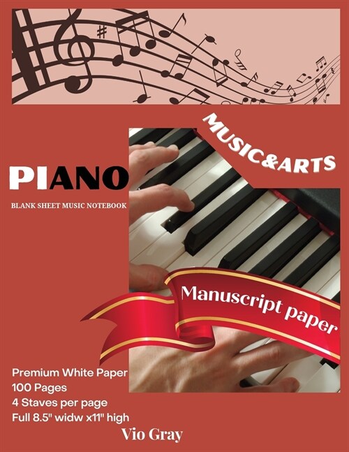 Piano Manuscript Paper (Paperback)