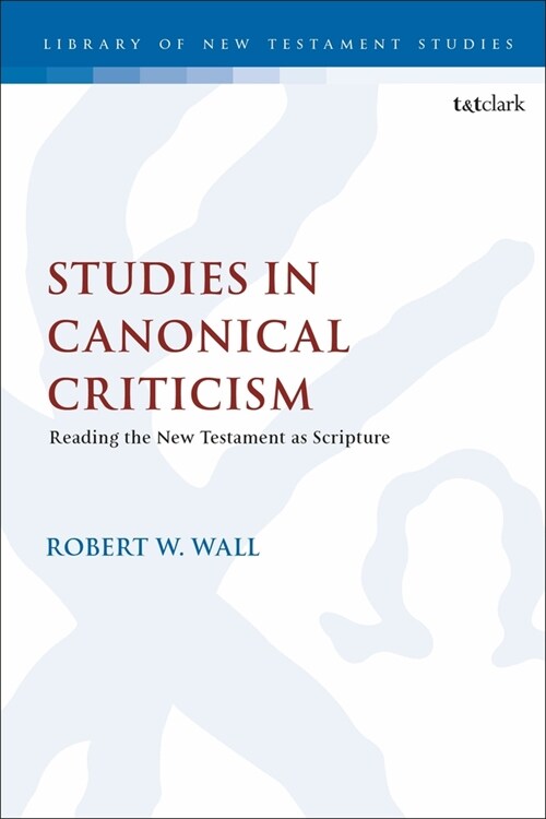 Studies in Canonical Criticism : Reading the New Testament as Scripture (Paperback)