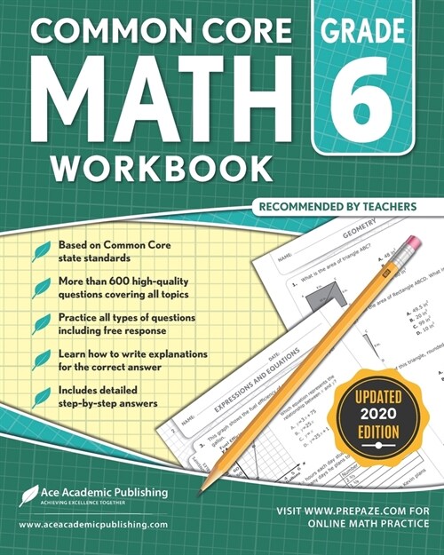 6th Grade Math Workbook: Common Core Math Workbook (Paperback)