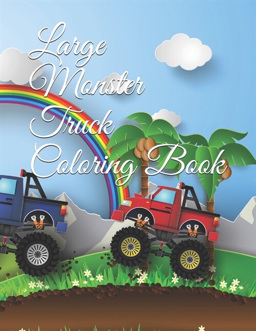 Large Monster Truck Coloring Book (Paperback)