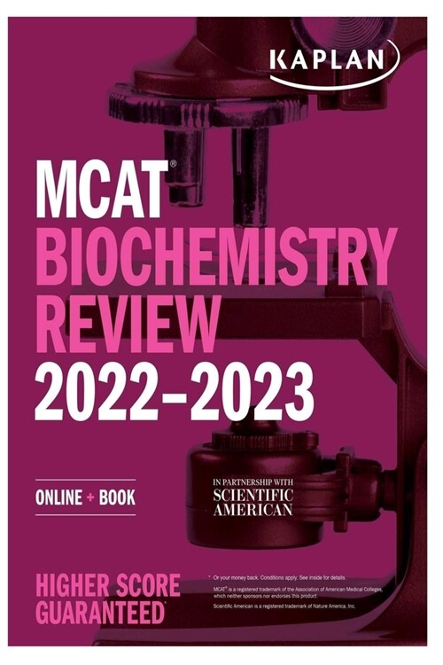 MCAT Biochemistry 2022-2023: Review, Online + Book (Kaplan Test Prep) (Paperback)
