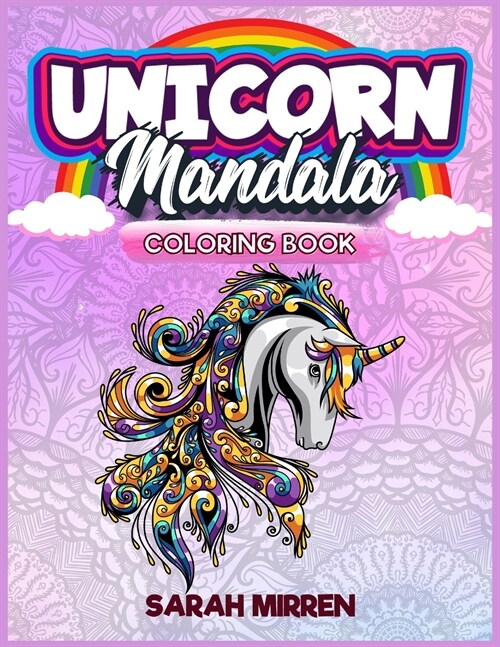 Unicorn Mandala Coloring book for Adults: A Stress relief and Relaxing activity book with huge mandala and unicorns (Paperback)